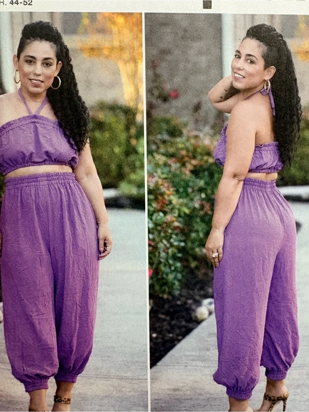 BN UNCUT SIMPLICITY 9268 U5 PLUS SIZE SEWING PATTERNS CROP TOP GATHERED PANTS